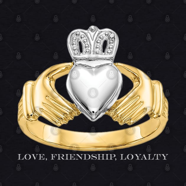 Claddagh Ring - Love Friendship Loyalty by Ireland